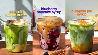 making fall cafe drinks at home (stop spending $8 at the cafe) 🍁 matcha & coffee series
