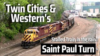 Twin Cities and Western Saint Paul Turn -Stalled Train, and Roaring Locomotives-
The Twin Cities and Western Railroad has a fleet of four axel EMD power, many of which are non turbod GP38-2s. These locomotives sound great under load, and well see a train with three of them SCREAMING in run eight. Additionally, a trio of geeps will be seen bringing up a stalled train.
In this video, well see two trains; the first being a trio of geeps storming the BNSF Midway Sub at Jackson St. They were giving it all they had, and were roaring up the stiff grade with ease! The second train is an interesting one; due to a combination of spring rains, a heavy rain, and a stiff grade, it stalled! Well see the TCWR lug half a train up hill, set it out, and go back for the rest of it. The video ends as the train lugs the second half of the stalled train up Shortline Hill, as the rain starts to pickup again.
Instagram: https://www.instagram.com/sd457500/
https://www.facebook.com/SD457500
https://www.tiktok.com/@sd457500
#train #diesel #railway
Copyright 2023 Douglas Hildebrandt, all rights reserved. Twin Cities and Western Saint Paul Turn -Stalled Train, and Roaring Locomotives-
