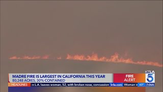Madre Fire containment improves