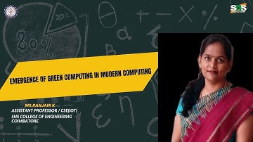 EMERGENCE OF GREEN COMPUTING IN MODERN COMPUTING| CLOUD COMPUTING & VIRTUALIZATION| SNS INSTITUTIONS
