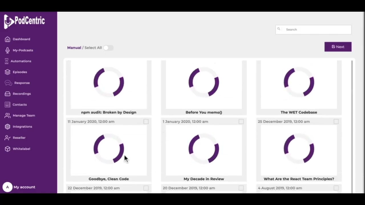 YouTube player