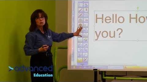 Hitachi Starboard Software Tutorial: Video 6 - Text Pen by AdvEducation