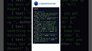 Random Quote Generator using HTML, CSS, and vanilla JavaScript! #JavaScript #HTML #CSS