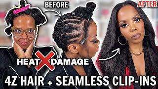 😱 𝟒𝐙 HAIR 𝐒𝐇𝐎𝐑𝐓➡️𝐋𝐎𝐍𝐆 🚫 NO WIG 🛑 NO GLUE NO LACE! THIN 𝐒𝐄𝐀𝐌𝐋𝐄𝐒𝐒 NATURAL HAIR CLIPINS INSTALL IDNHAIR by tastePINK 25,535 views 1 year ago 11 minutes, 11 seconds