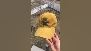 Thumbnail of hand emroidered grateful dead hat #Shorts  #fyp #foryou #crafts
