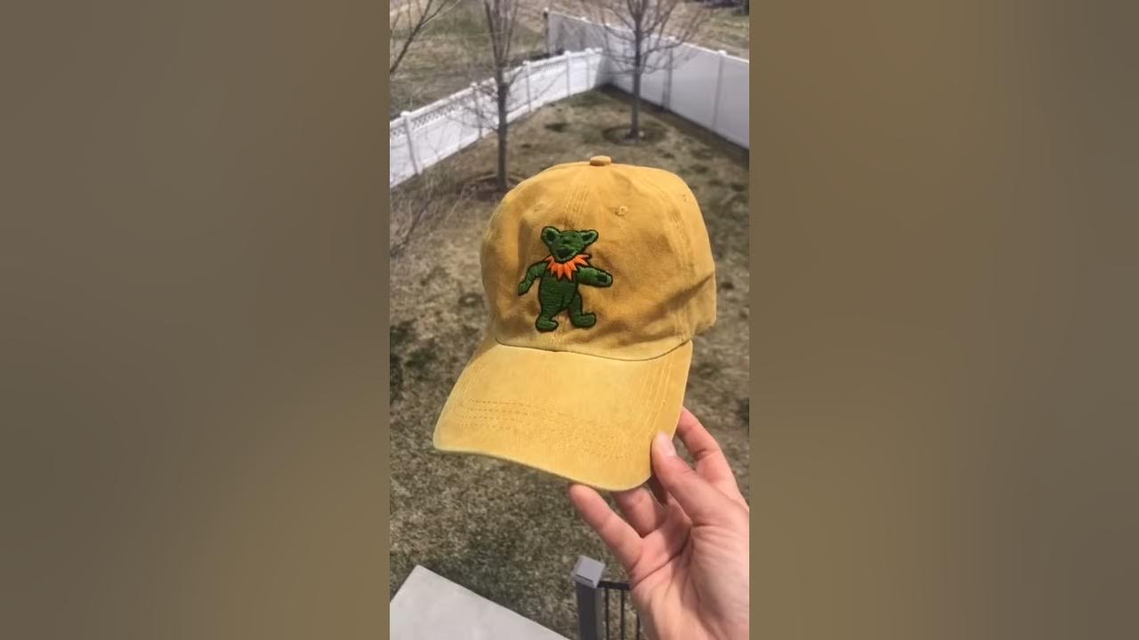 hand emroidered grateful dead hat #Shorts  #fyp #foryou #crafts