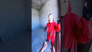 POV #chase #action #viralvideoThey Almost Caught Me 😳 Rooftop Parkour Money Heist Escape 💰