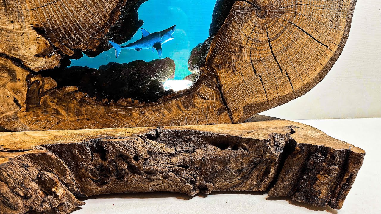 WOODWORKING project How to make an epoxy lamp