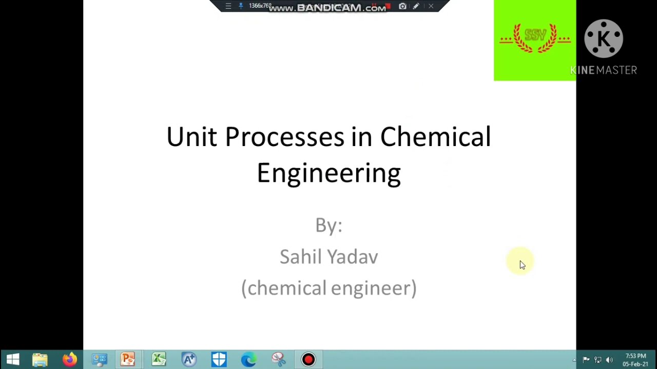 Unit Process In Chemical Engineering YouTube