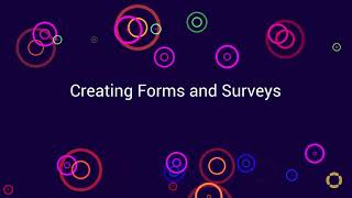 Creating forms and surveys