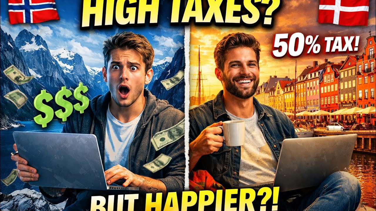 Imagine countries Paying High Taxes But Living Happier? Norway🇳🇴vs Denmark🇩🇰lifestyle comparison2026