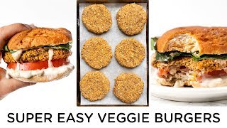 Super Easy Veggie Burgers Recipe with Butternut Squash & White Beans