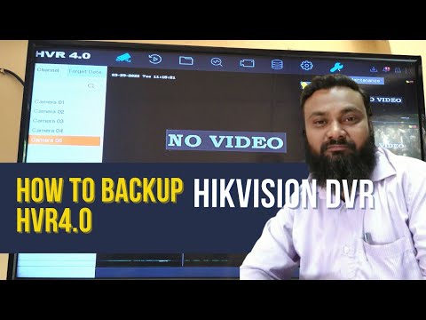 how to backup hikvision dvr /HVR 4.0 | I vision systems - YouTube