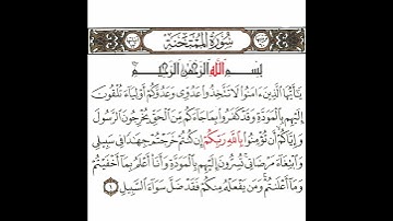 سورة الممتحنة1 القسم الأول تكرار كيفي من .. يا أيها الذين آمنوا لا تتخذوا .. إلى .. ضل سواء السبيل