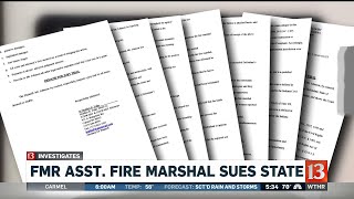 Former assistant fire marshal sues state