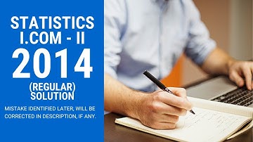 Statistics (XII) 2014 Regular Solution