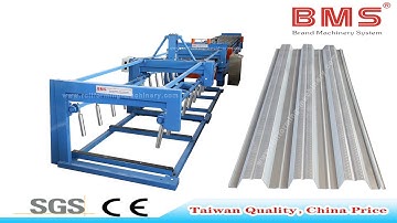 YX70-304.8-914.4 Floor Deck Roll Forming Machine With 6.5 M AUTO Stacking Device