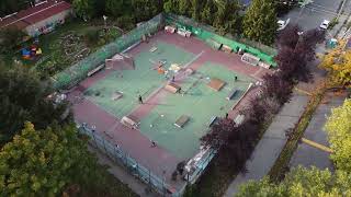 Tennis Courts Turned Into DIY Skatepark by Drone Vancouver, BC Britannia Courts Tennis Courts Turned Into DIY Skatepark by Drone Vancouver, BC Britannia Courts