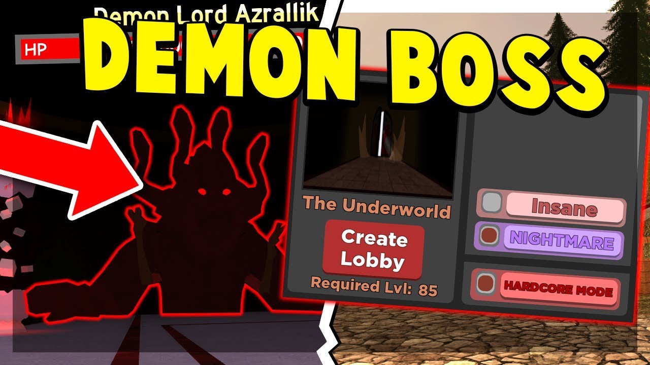 The Underworld New Map Fighting The Demon Lord Boss Roblox Dungeon Quest Update Youtube - dungeon quest roblox underworld