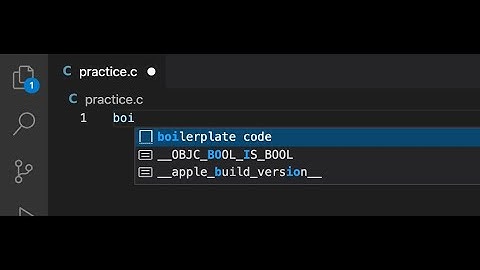 How to make a BoilerPlate in vscode for C language.