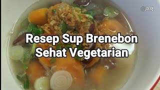 Resep Sup Kacang Merah, Brenebon, Sehat Vegetarian. Masaknya hanya 10menit. Super Easy Soup