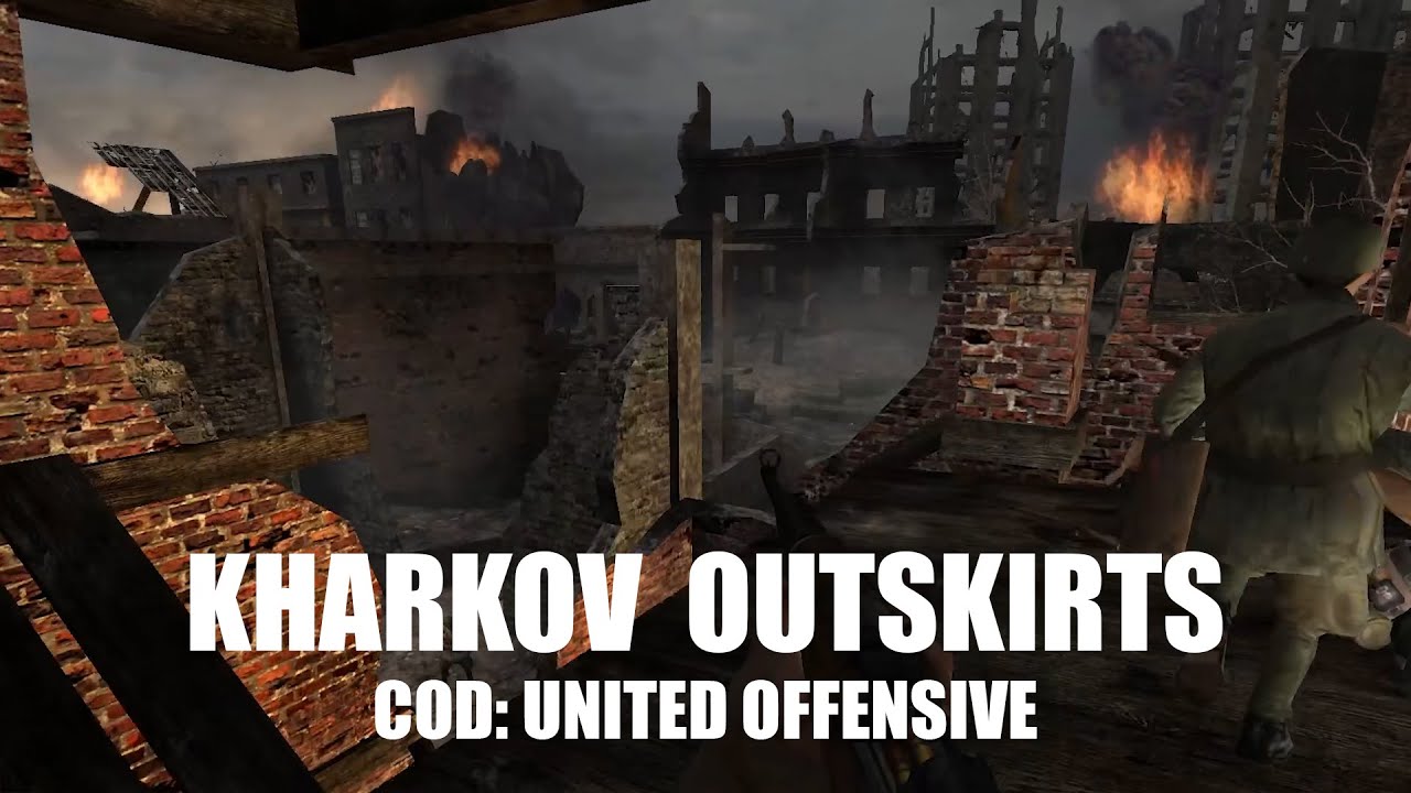 COD United Offensive - Kharkov Outskirts Mission 11 Gameplay