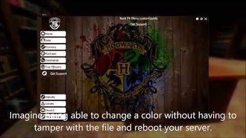 Made a  Custome F4 Menu for HogwartsRP (Poudlard) : DarkRP F4 Menu Customizable v1.1 on Gmod (2020)