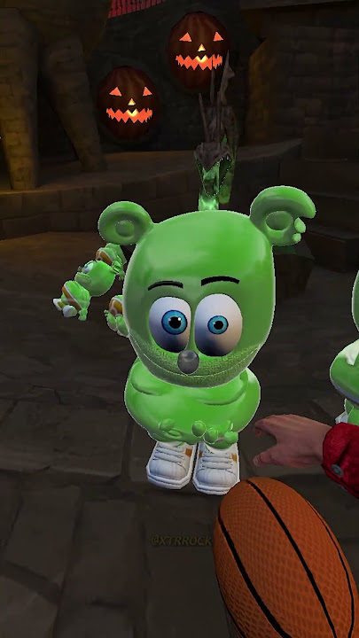 falling gummy bears in halloween town #shorts