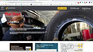 Pep Boy Credit Card Login Payment Application