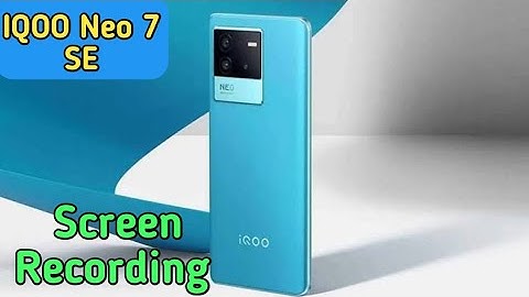 How To Record Screen In Iqoo Neo 7 SE ,Iqoo Neo 7 SE  Mein Screen Recording Kaise Karen ,