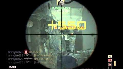 mw3 barrett multi kill