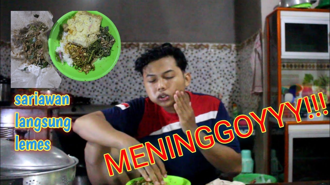 MAKAN PECEL PEDAS DISAAT SARIAWAN