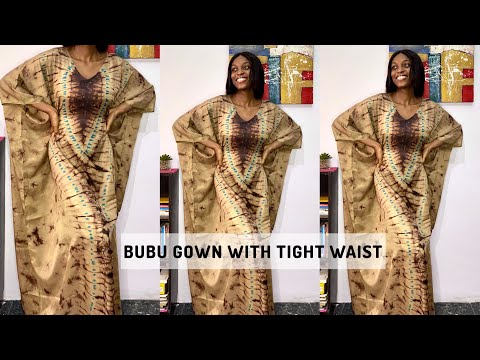HOW TO cut and sew a BUBU GOWN with invisible band| BEGINNER FRIENDLY