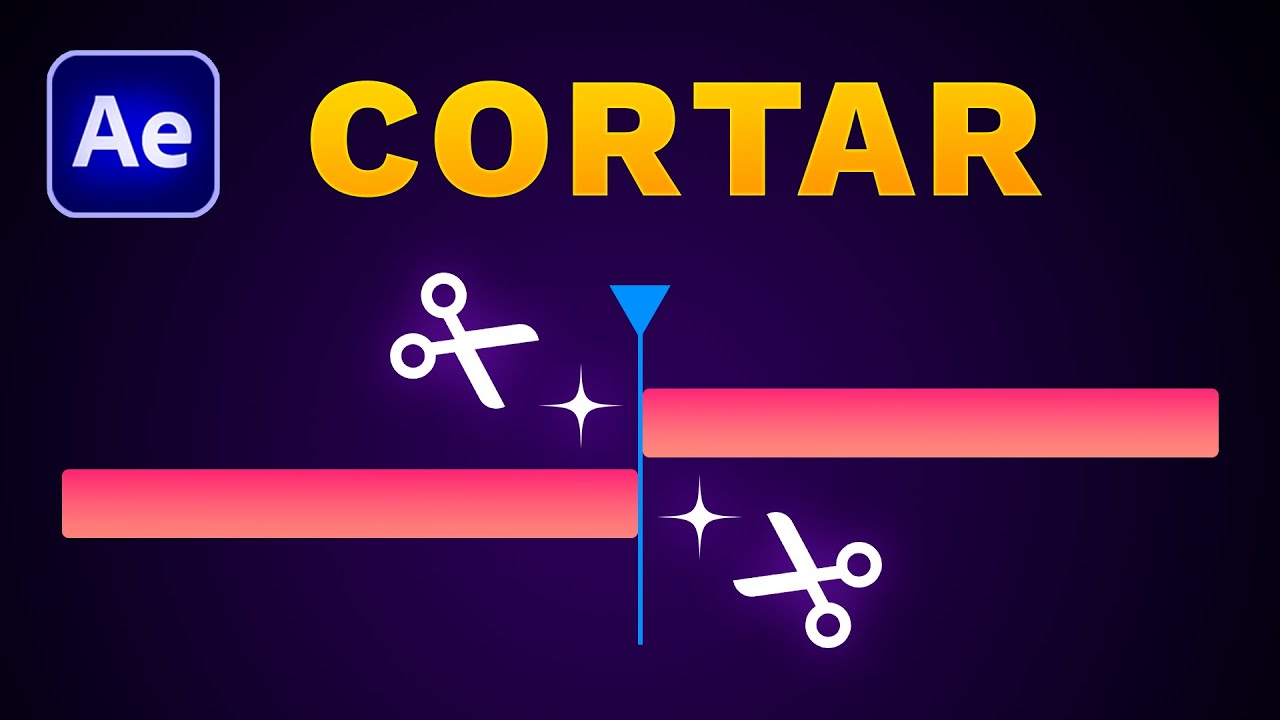 ️ Cómo CORTAR y DIVIDIR una Capa en After Effects - 4 atajos
