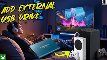 How To Add an External USB Drive for Games - Xbox Series X|S
