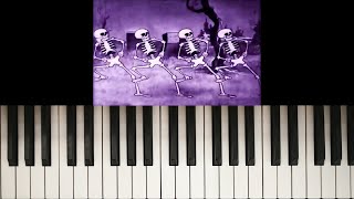 Spooky Scary Skeletons Piano Cover