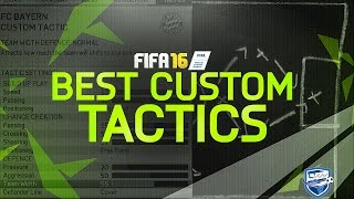BEST CUSTOM TACTIC in FIFA 16 - TUTORIAL / BEST ATTACK & BEST DEFENCE / Tips & Tricks - FUT & H2H