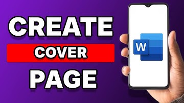 How To Create Cover Page In Word In Mobile
