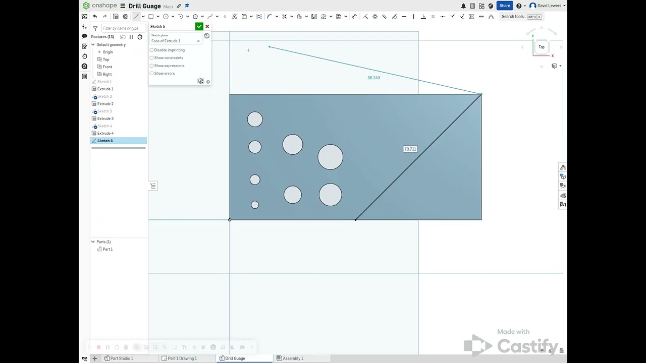 Drill Guage  - Onshape modelling guide