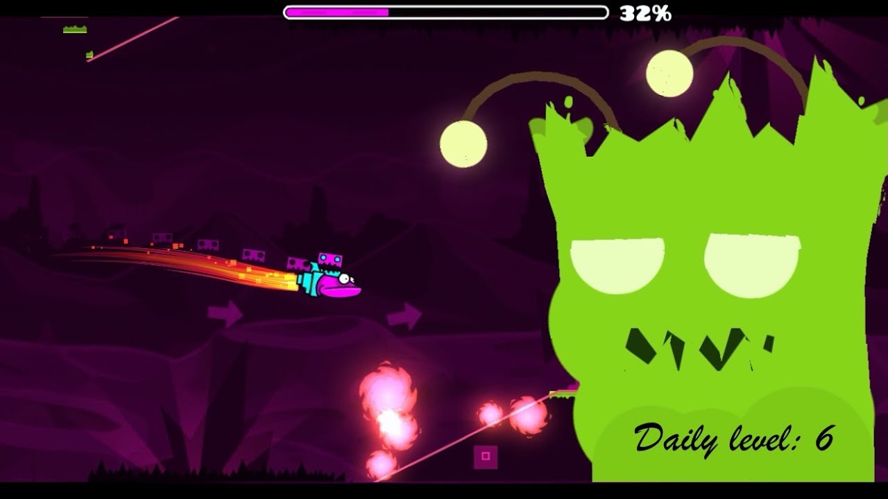 Geometry Dash Daily - level 6 - YouTube