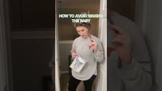 Best mom and dad hack! How to avoid waking the baby when you close the door. #mom #momhack #hack