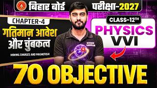 Class 12th Physics Chapter 4 vvi Objective Question 2027 | गतिमान आवेश और चुंबकत्व Objective