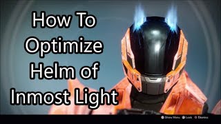 Destiny - How Optimize Helm of Inmost - Probably For Titan Veterans - YouTube