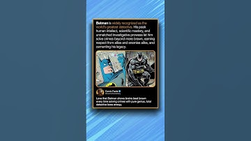 Batman is widely recognized as the world