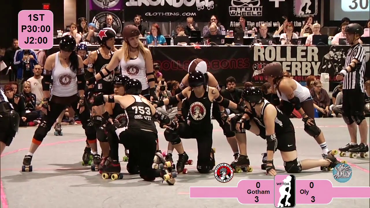 2012 WFTDA Championships Oly Rollers v Gotham Girls Roller Derby YouTube