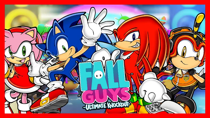 Knuckles, Charmy, Amy and Sonic play Fall Guys!