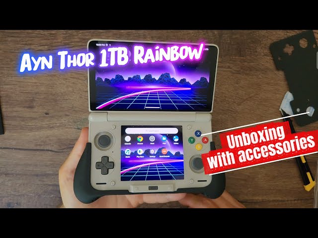 Ayn Thor Pro 12＋256GB レインボー Ayn thor 1tb rainbow unboxing! - YouTube