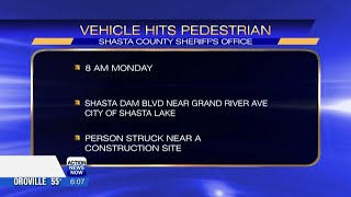 Person hit by car at construction site in City of Shasta Lake