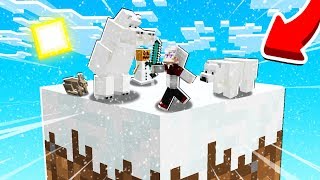 МАЙНКРАФТ Но НА ОДНОМ БЛОКЕ ЗИМНИЙ БИОМ в 1 БЛОК КАК ВЫЖИТЬ ПРОЙТИ MINECRAFT 100% Ловушка Троллинг