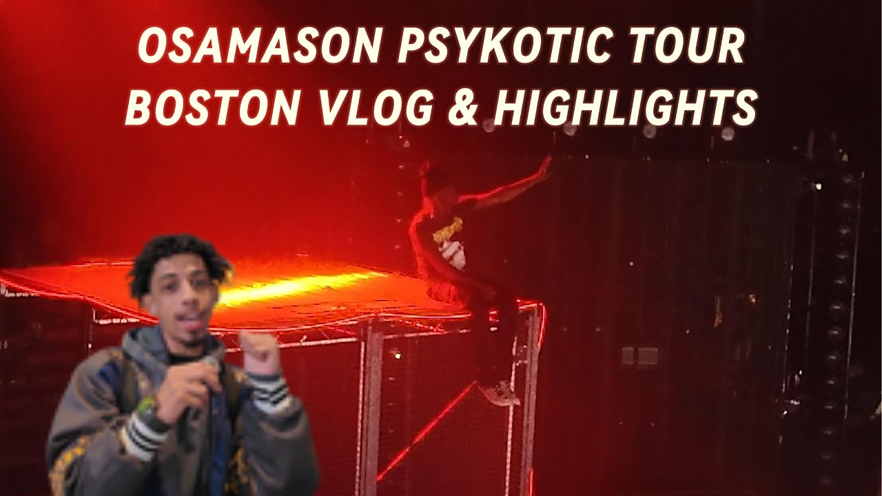 Osamason Turned Boston PSYKOTIC 🔥 | Tour Vlog + Concert Highlights